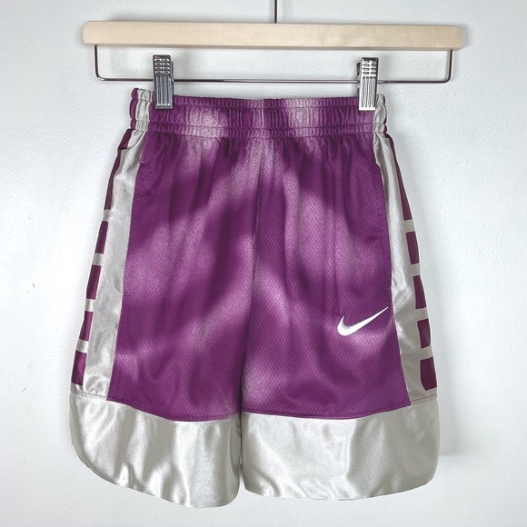Nike Dri-Fit Kids Basketball Shorts XS Purple Athletic Activewear Training - Picture 1 of 10